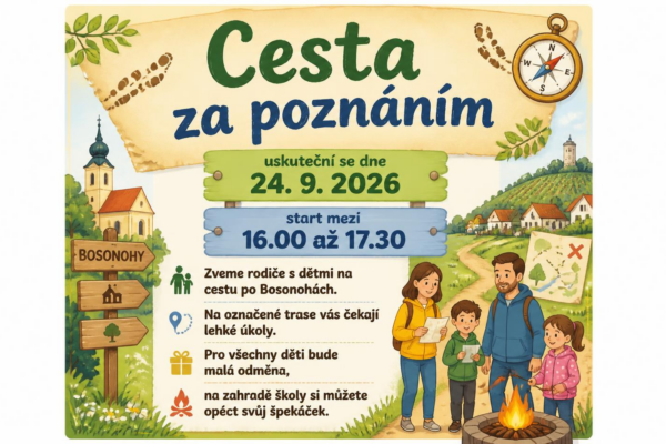 Cesta za poznáním – setkání dětí, rodičů a učitelů